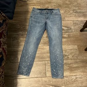 Bebe skinny blue jeans